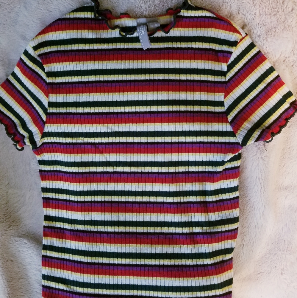 Lettuce Edge Ribbed Baby Tee